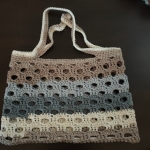 Crochet Market Bag - Multi Blue